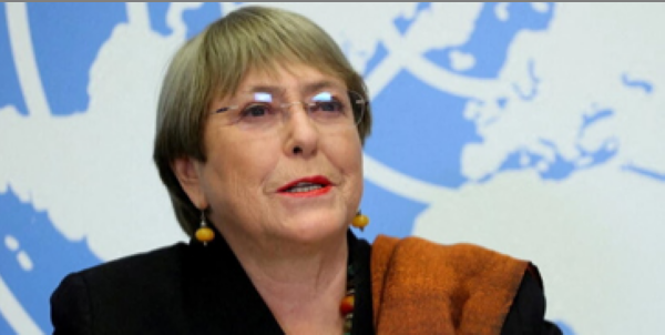 联合国人权事务高级专员巴切莱特称将不寻求连任